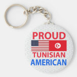 Americano tunecino orgulloso llaveros