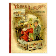 Americanos jovenes en el extranjero tarjeta postal