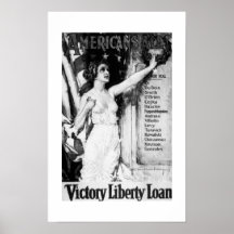 ¡Americanos todos! Préstamo de la libertad de la v Posters