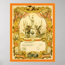 Americanos unidos del estado del ~ 1848 de Nueva Y Posters