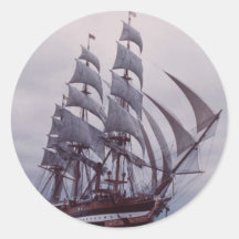 Amerigo Vespucci", Italia Pegatina Redonda
