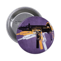 Ametralladora sub de Uzi en púrpura Pin