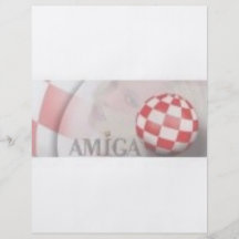 Amiga retro tarjetas publicitarias