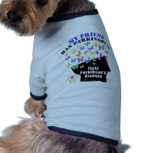 amigo - conciencia de Parkinson de las mariposas Camisetas De Mascota