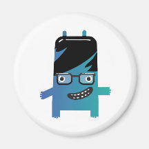amigo tonto del monstruo del friki iman de nevera