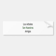 Amigos de Nuestros del hijo del Los Arboles Etiqueta De Parachoque