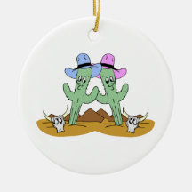 Amigos del cactus para siempre adornos