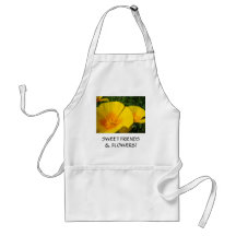 ¡AMIGOS! El DULCE de las amapolas de los regalos F Delantal