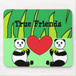 Amigos Mousepad de la panda Tapete De Ratones