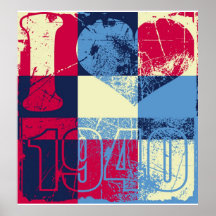 Amo 1940 - poster del vintage del arte pop