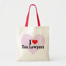 Amo a abogados de impuesto bolsa de mano