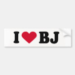 AMO A BJ PEGATINA DE PARACHOQUE