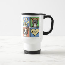 Amo a boxeadores tazas de café