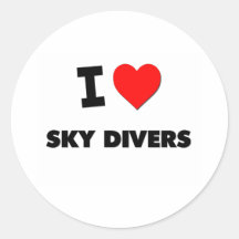 Amo a buceadores del cielo pegatinas  