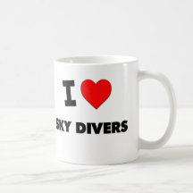 Amo a buceadores del cielo taza de café