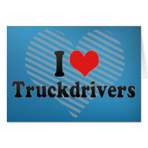 Amo a camioneros tarjeta