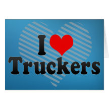 Amo a camioneros tarjeton
