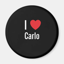 Amo a Carlo Imán Para Frigorifico
