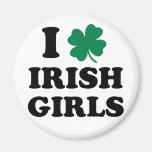 Amo a chicas irlandeses iman de frigorífico