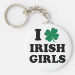 Amo a chicas irlandeses llavero personalizado