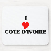 Amo a Cote D&Apos; Ivoire Tapete De Ratones