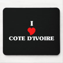Amo a Cote D&Apos; Ivoire Tapete De Ratones