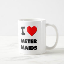Amo a criadas del metro tazas