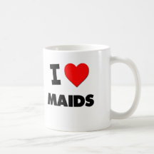 Amo a criadas taza