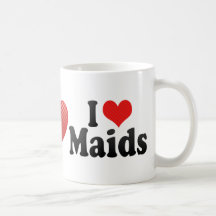 Amo a criadas taza