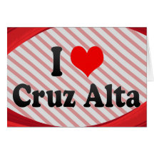 Amo a Cruz Alta, el Brasil Tarjeton
