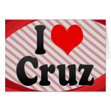 Amo a Cruz Felicitacion
