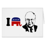 Amo a Dick Cheney Tarjetas