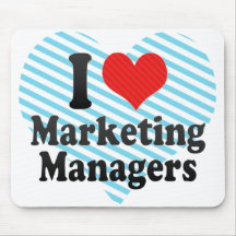 Amo a directores de marketing tapetes de raton