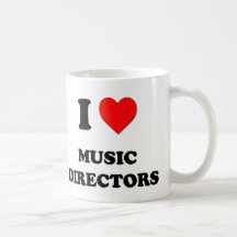 Amo a directores musicales taza de café