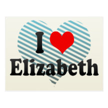 Amo a Elizabeth, Estados Unidos Tarjetas Postales