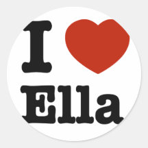 Amo a Ella Pegatina