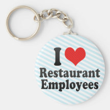 Amo a empleados del restaurante llavero