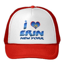 Amo a Erin, Nueva York Gorros Bordados