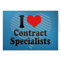 Amo a especialistas del contrato felicitación