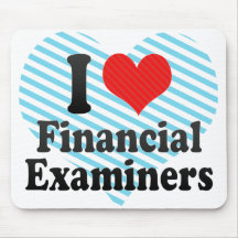 Amo a examinadores financieros tapete de ratones