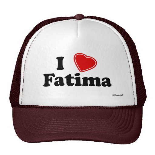 Amo a Fátima Gorra Zazzle Amo a Fátima Gorra Zazzle
