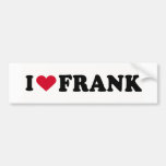 AMO A FRANK ETIQUETA DE PARACHOQUE