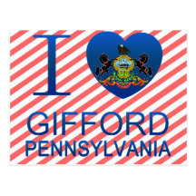 Amo a Gifford, PA Tarjetas Postales