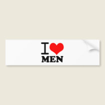 Amo a hombres pegatinas de parachoque