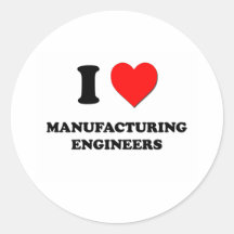 Amo a ingenieros de fabricación pegatina