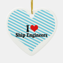 Amo a ingenieros de la nave adornos