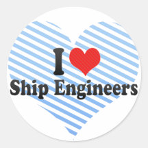 Amo a ingenieros de la nave etiqueta