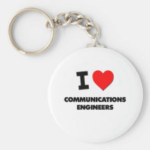 Amo a ingenieros de las comunicaciones llaveros