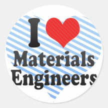 Amo a ingenieros de los materiales etiqueta