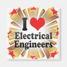 Amo a ingenieros eléctricos imán de frigorífico